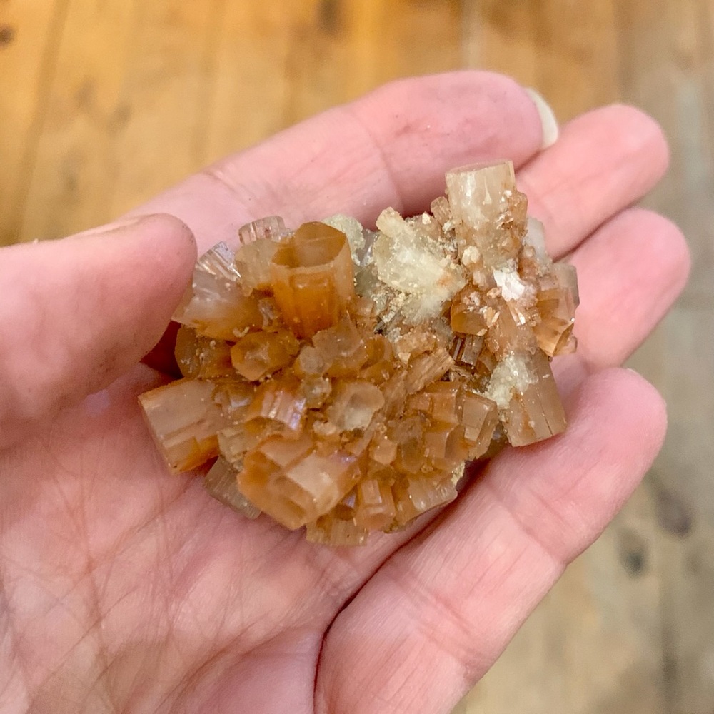Peach Aragonite Healing Crystal Clusters